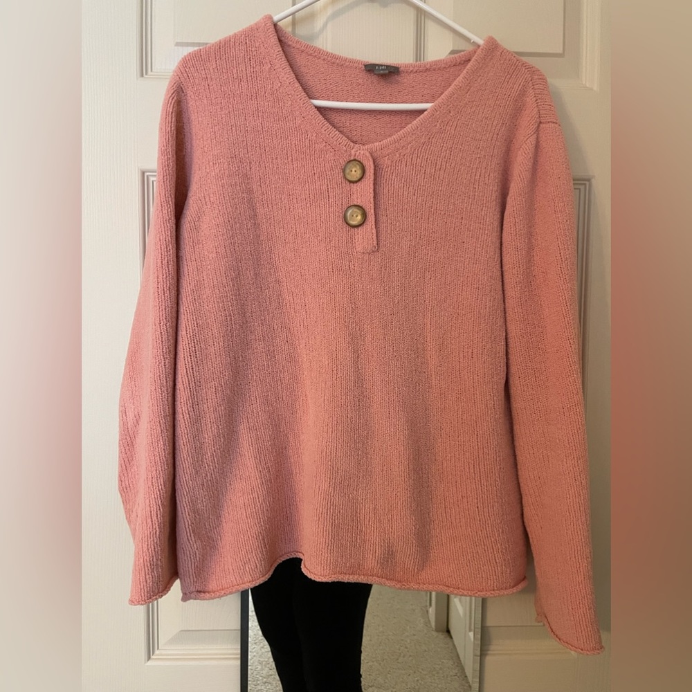 Vintage J.Jill chenille v-neck sweater S